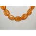 Beautiful Single Line Synthetic Processed Amber Yellow Stone NECKLACE